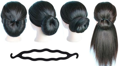 mini hair bun maker|bun maker for thick hair.